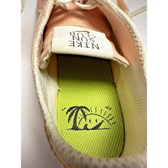 Nike Sun Club SB Women’s 8 Peach Canvas Low Top Skate Sneakers CZ0294-800 - Picture 5 of 9